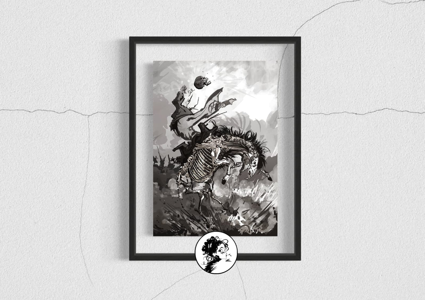 Planche anatomique du cheval